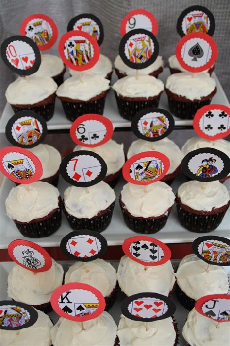 casino cupcake liners.